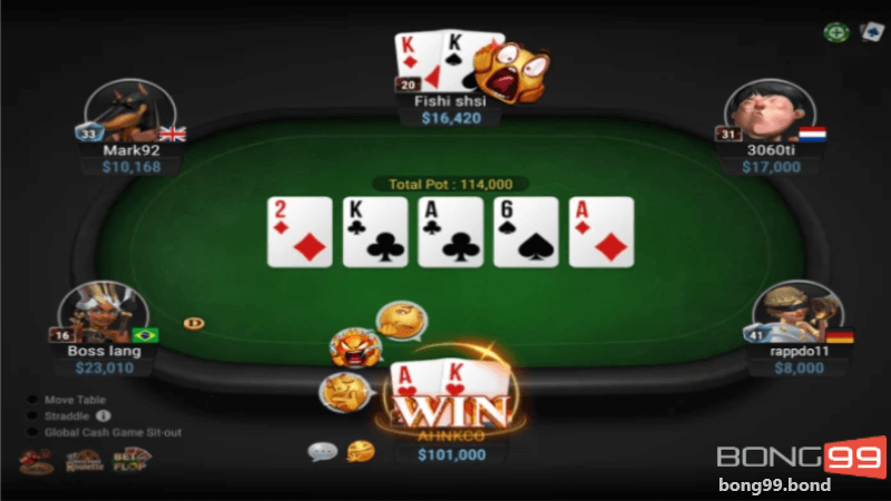 sự phát triển của game poker